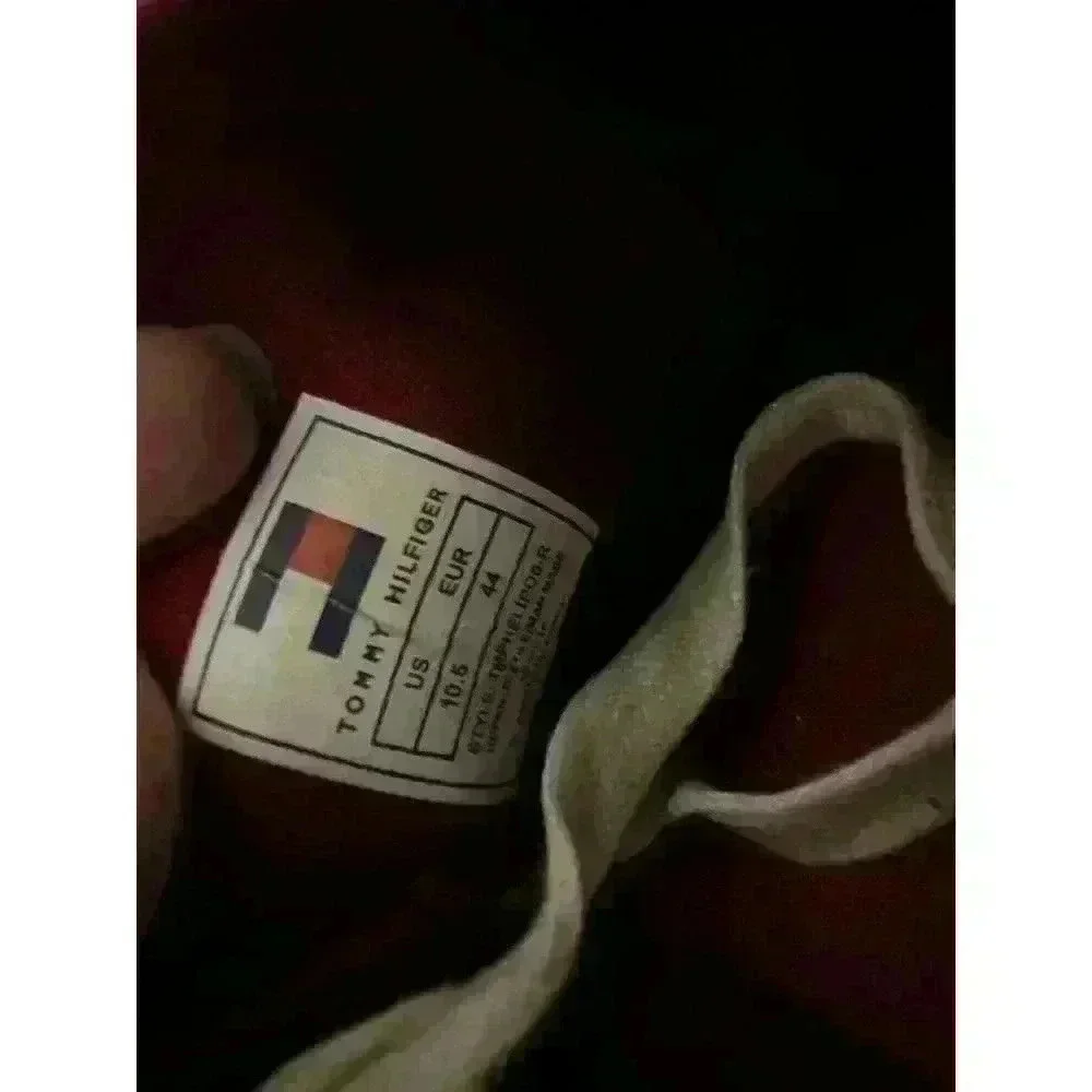 Tommy Hilfiger Mens Size 10.5 Patriot * Stars & Strips Canvas Shoes Red/Wht/Blue - Picture 7 of 8